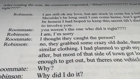 Full Message Thread Between Conservative Commentator Accused and Roommate