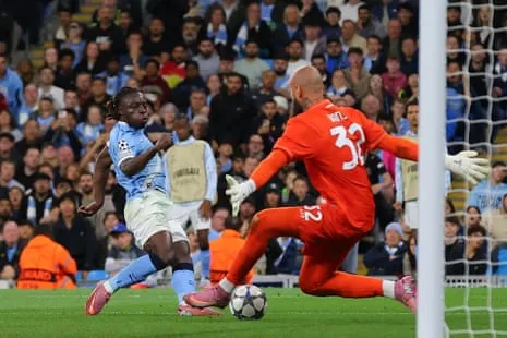 Doku Seals Manchester City's Win Against Napoli Following De Bruyne's Early Return Comeback