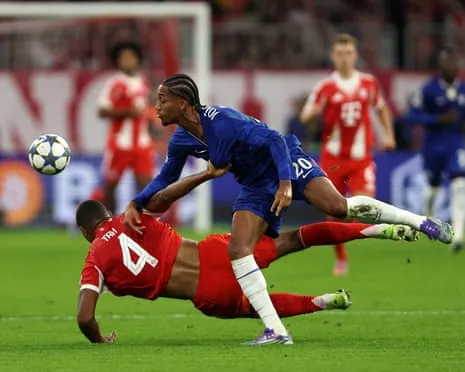 The Blues' boss fumes as Bayern Munich defender Tah escapes dismissal in Champions League loss